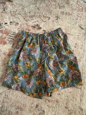 Cove Australia Tropical Lemon Palm Print Swim Trunks Men’s XL